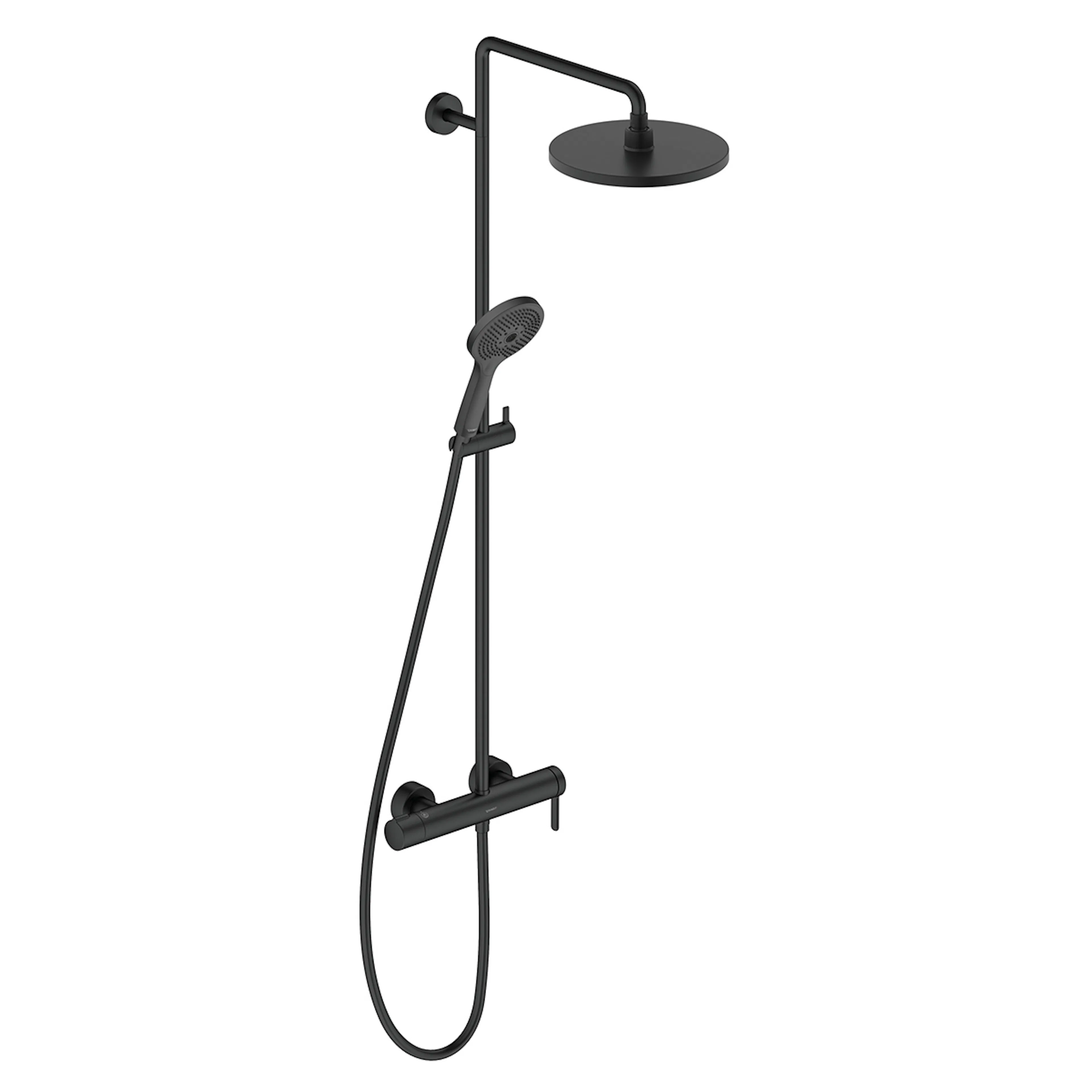 Takduschset Duravit C.1 1-grepps Svart Matt Svart Matt