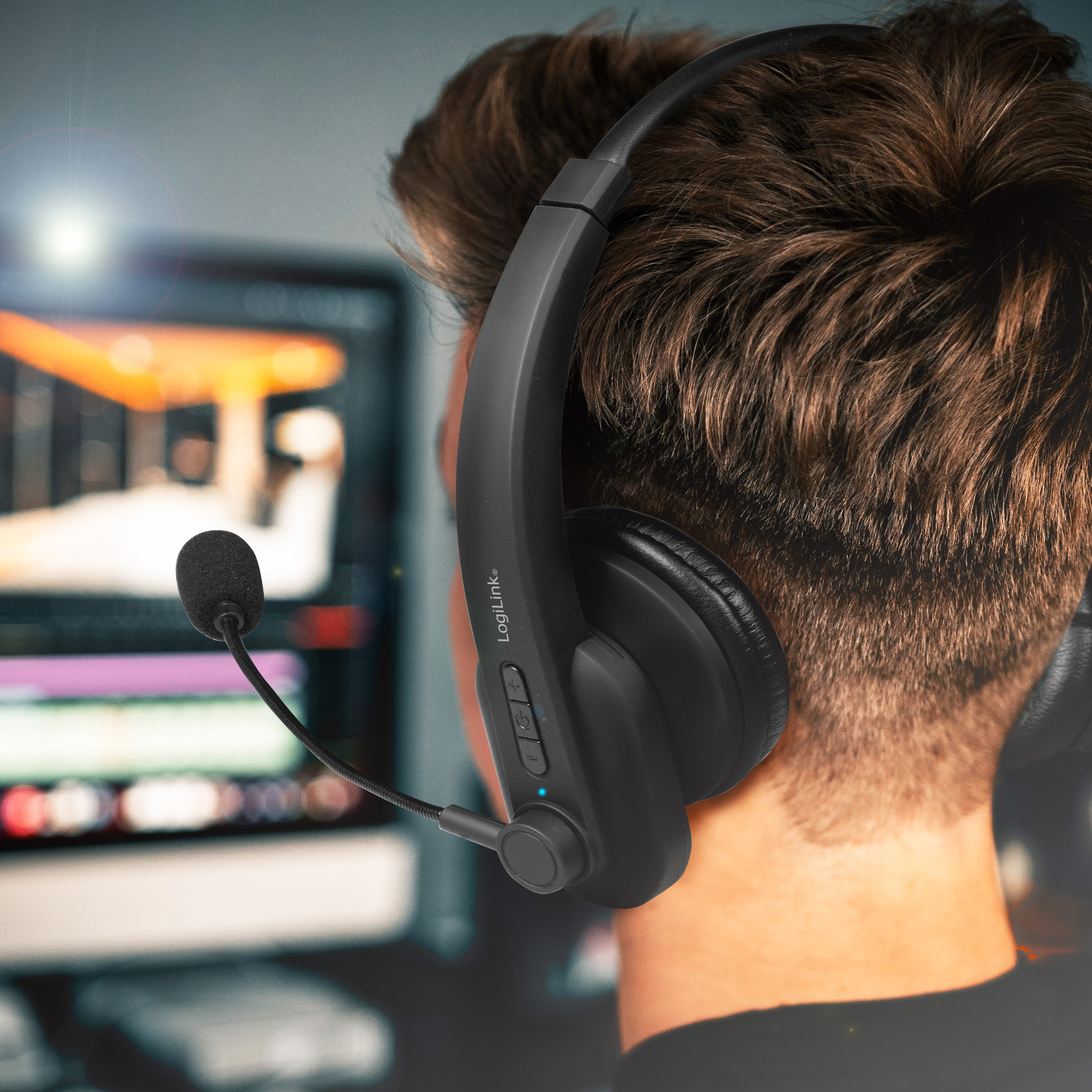 Bluetooth-headset LogiLink Stereo