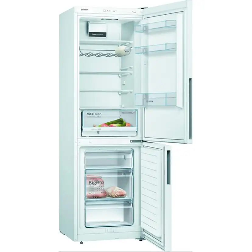 Fristående Kyl/Frys Bosch Serie 4 KGV362WEAS med LowFrost-teknologi och VitaFresh-låda