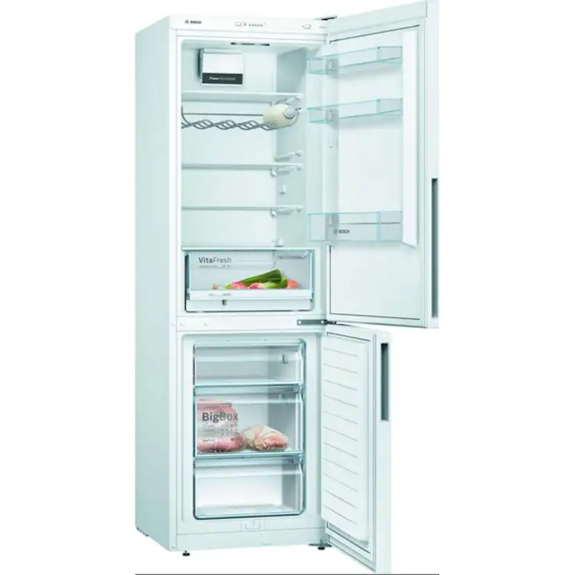 Fristående Kyl/Frys Bosch Serie 4 KGV362WEAS med LowFrost-teknologi och VitaFresh-låda