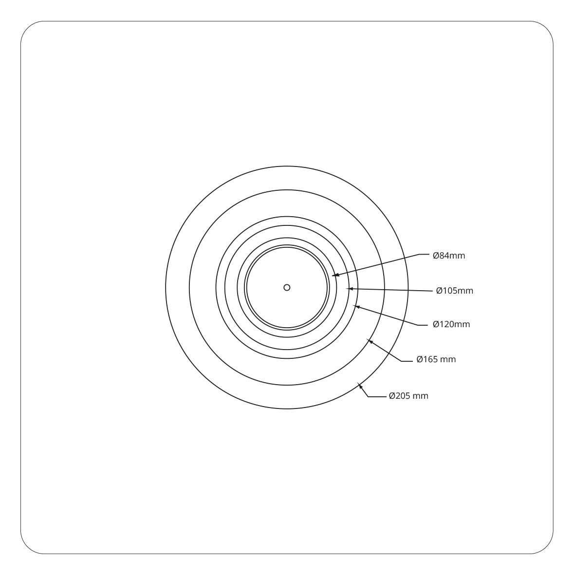 Avlastningsplatta SG ARMATUREN För Downlights