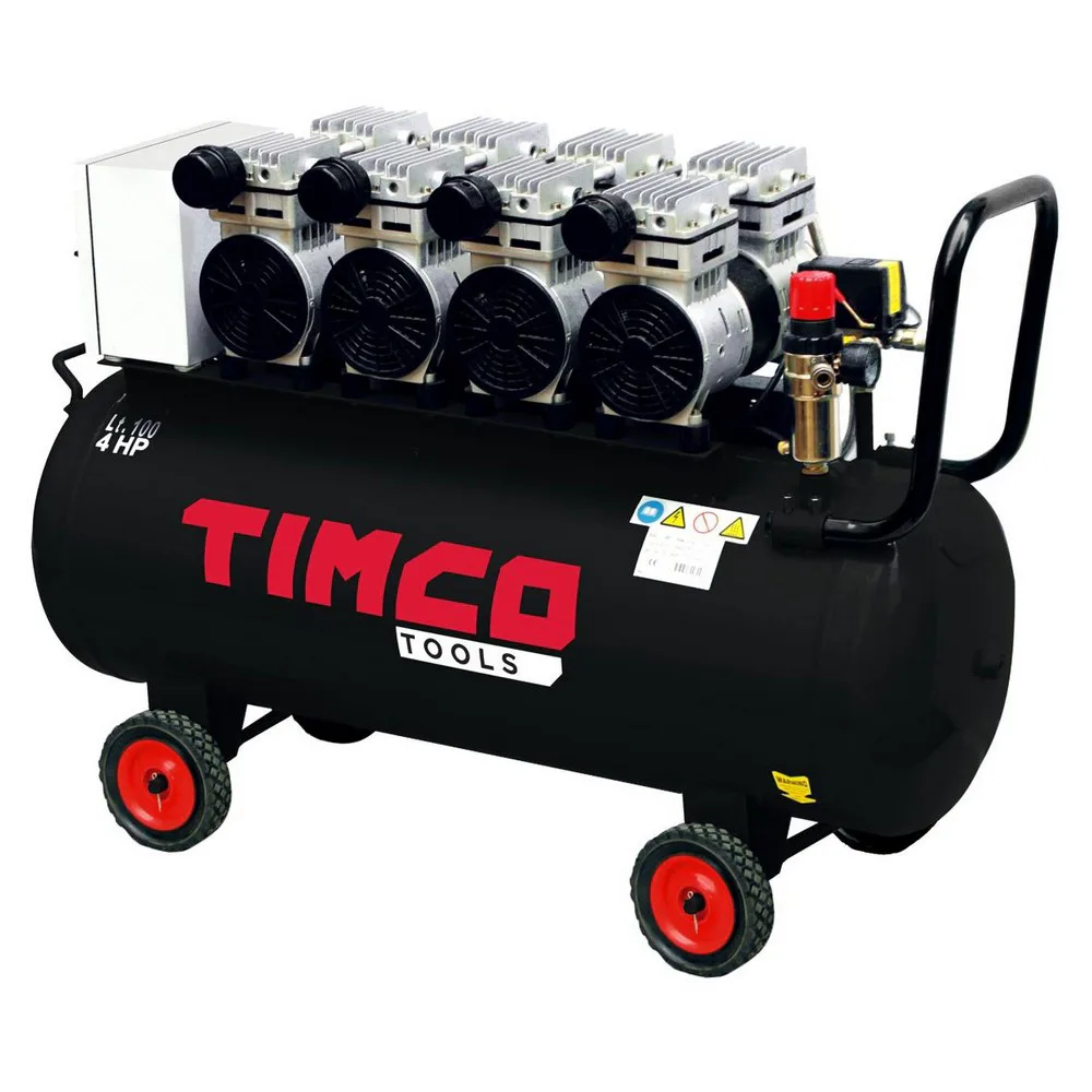 Kompressor Timco 4x1HP 100L Oljefri