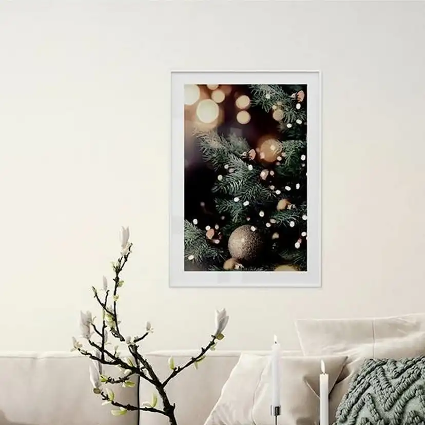 Christmas Tree And Lights Storlek: 30x40 cm