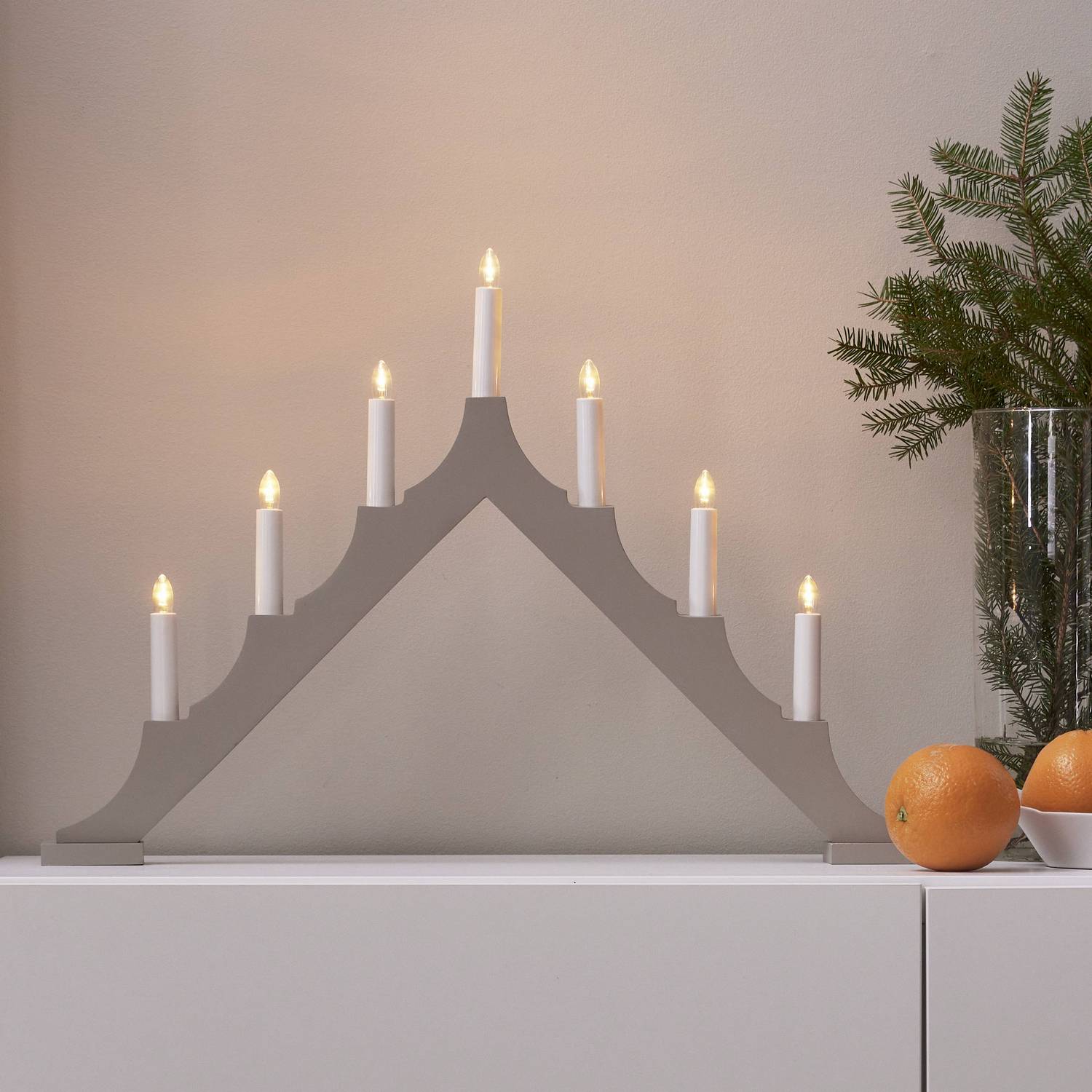 Ljusstake Alma Beige