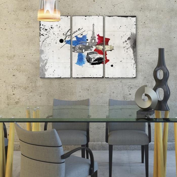 Tavla Arkiio Franska Resenären Triptych