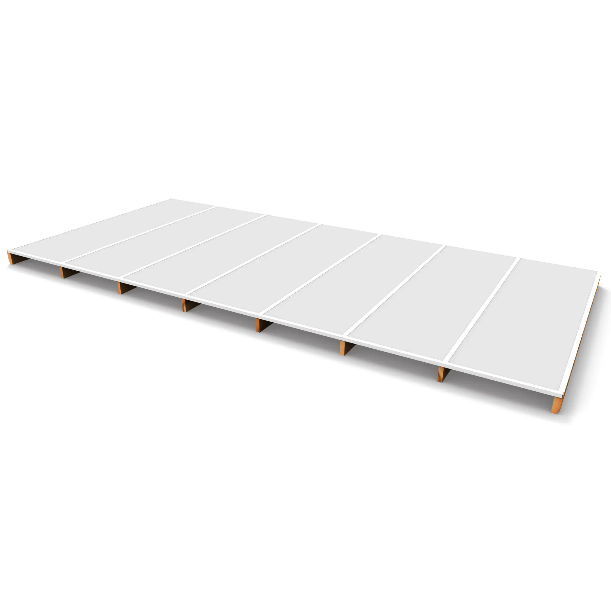 Landskap Kanalplast Skydda 8638 x 4000mm 7-skivor 32mm Året 8638 x 4000 mm, 7-skivor