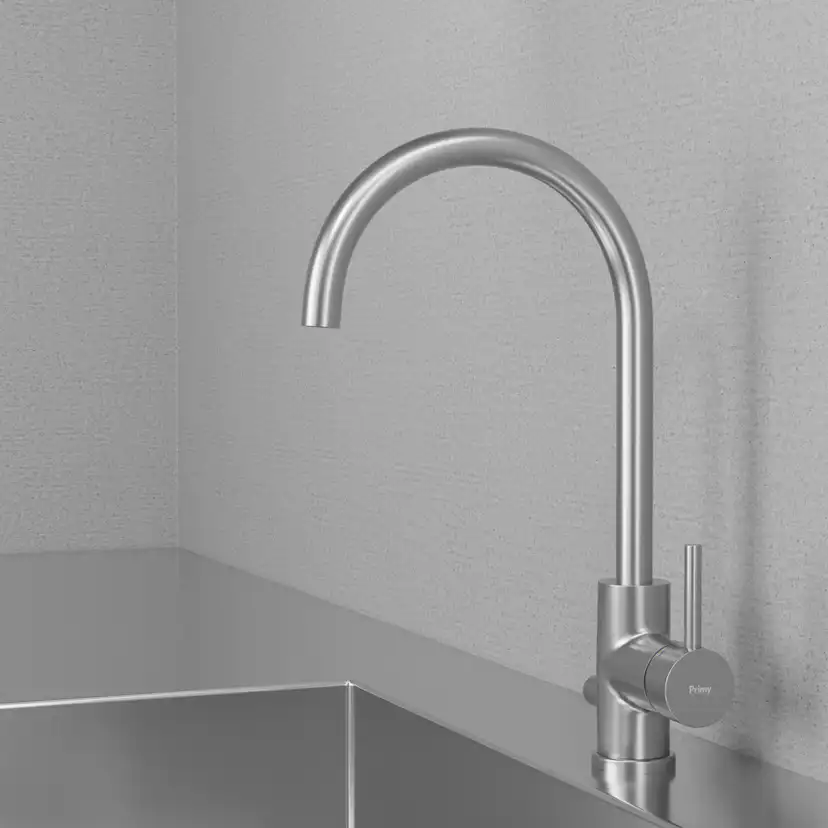 Köksblandare Scandtap Steel Curve D Rostfritt Stål Med Diskmaskinsavstängning