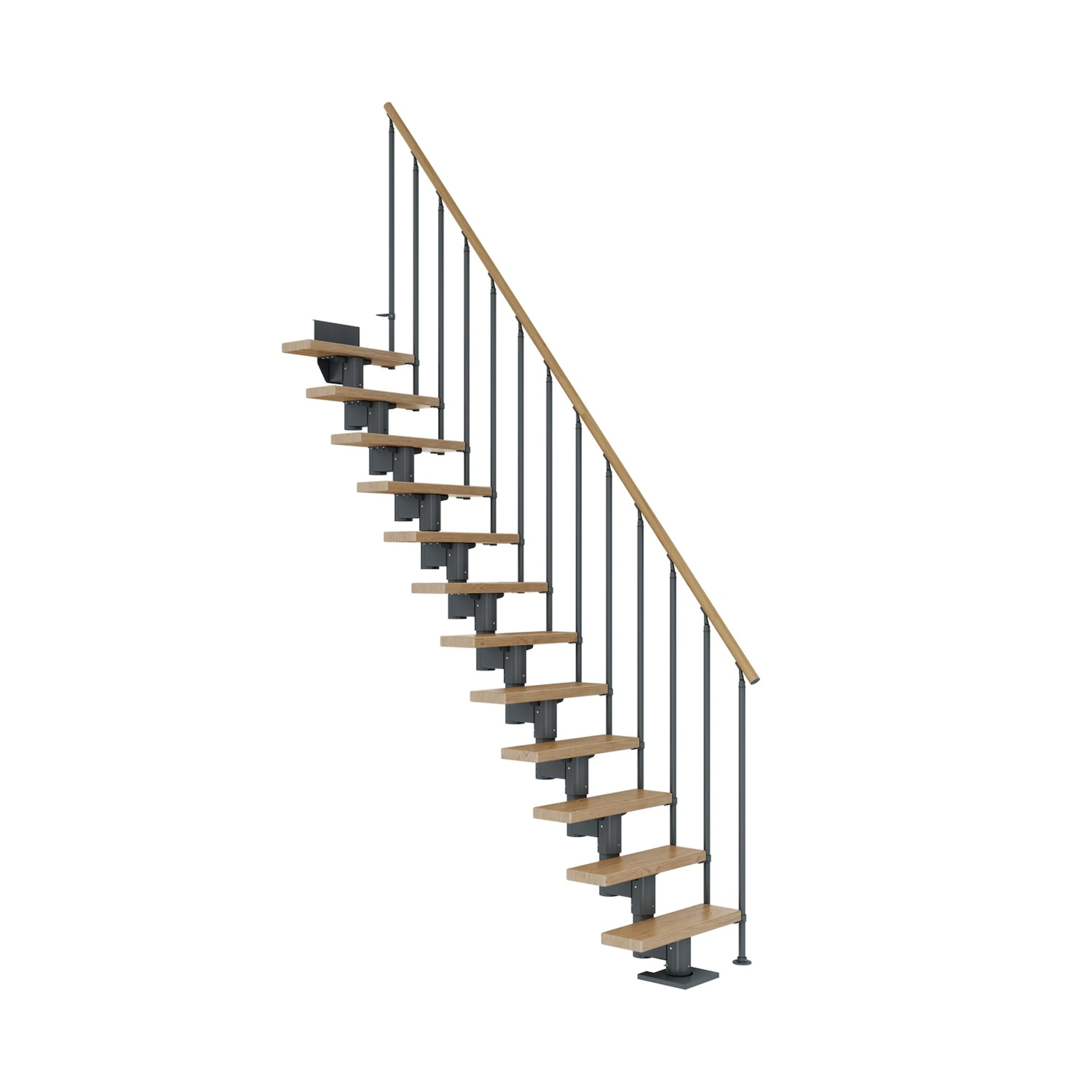 DUBLIN ek rak antracit CLASSIC II räcke 12T 61cm Antracit, LxB: 1910x610 mm
