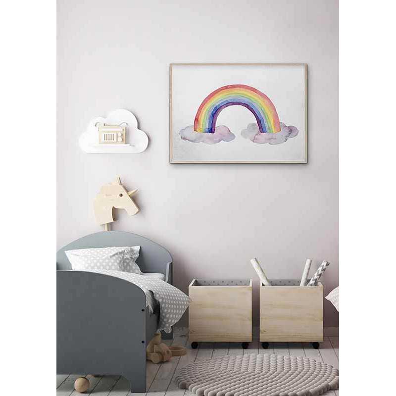 Poster Gallerix Watercolor Rainbow