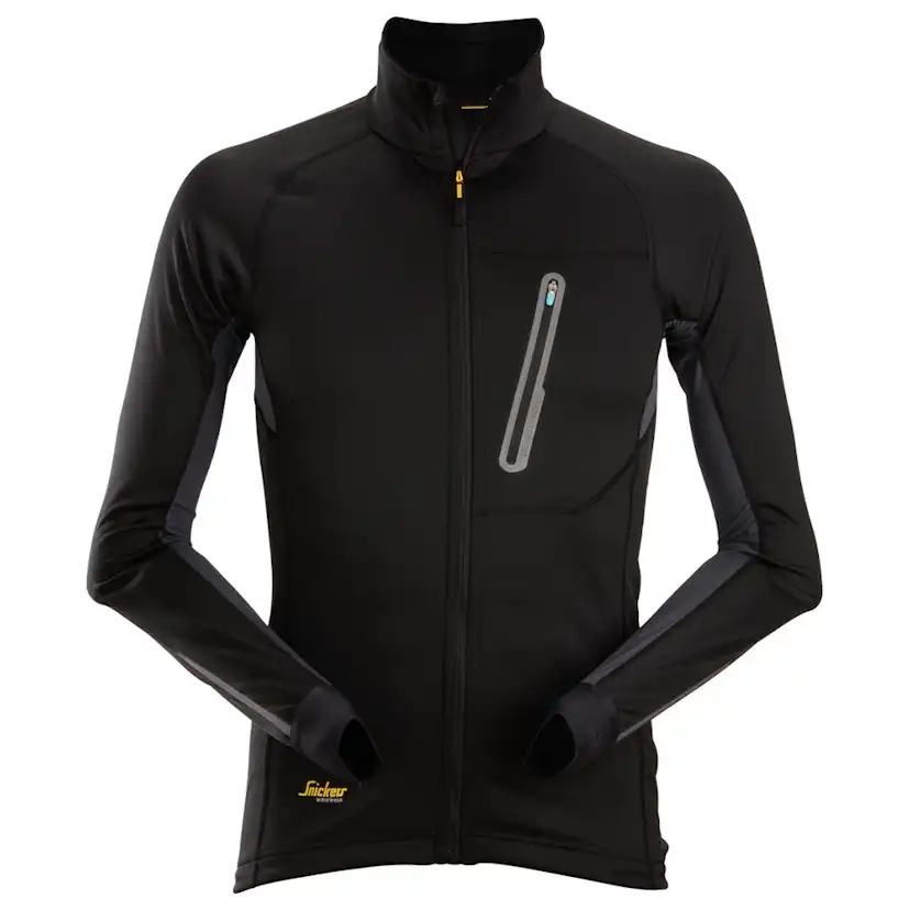 Tröja Zip Mellanlager LW Storlek: XXXL , Färg: Black\Steel grey