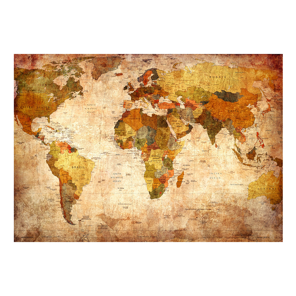 Fototapet Arkiio Old World Map 400x280 Storlek: 400x280 cm