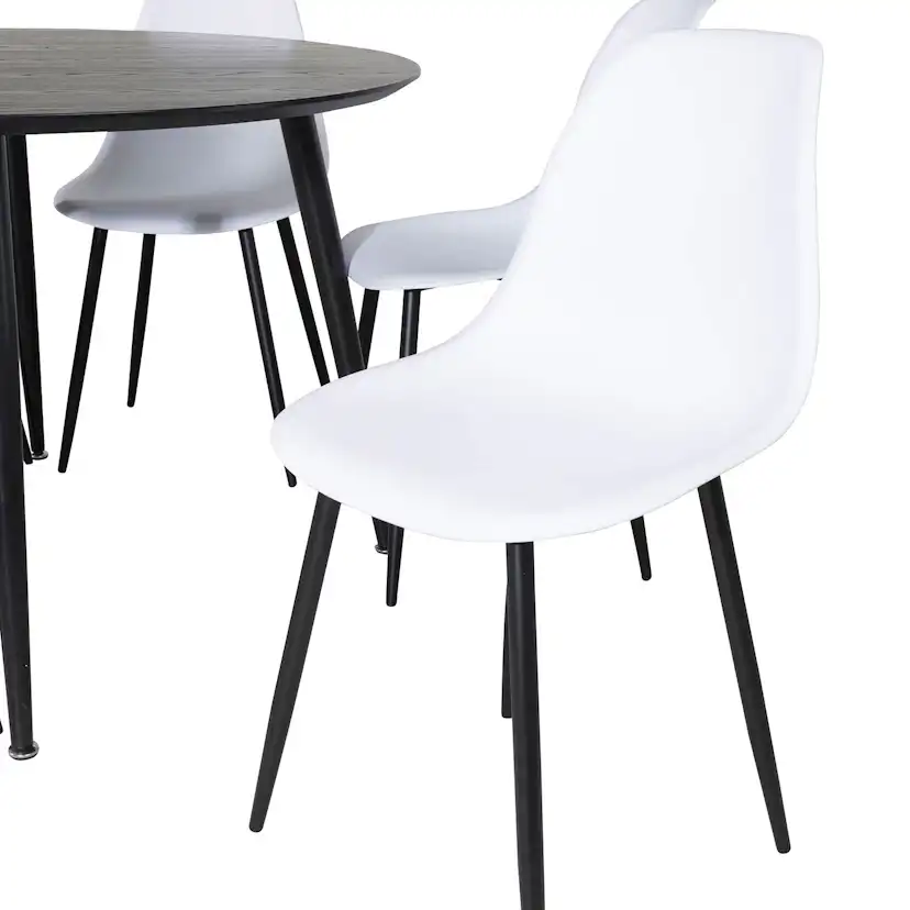 Matgrupp Venture Home Dipp Ø115 cm med 6 Polar Plast Stolar