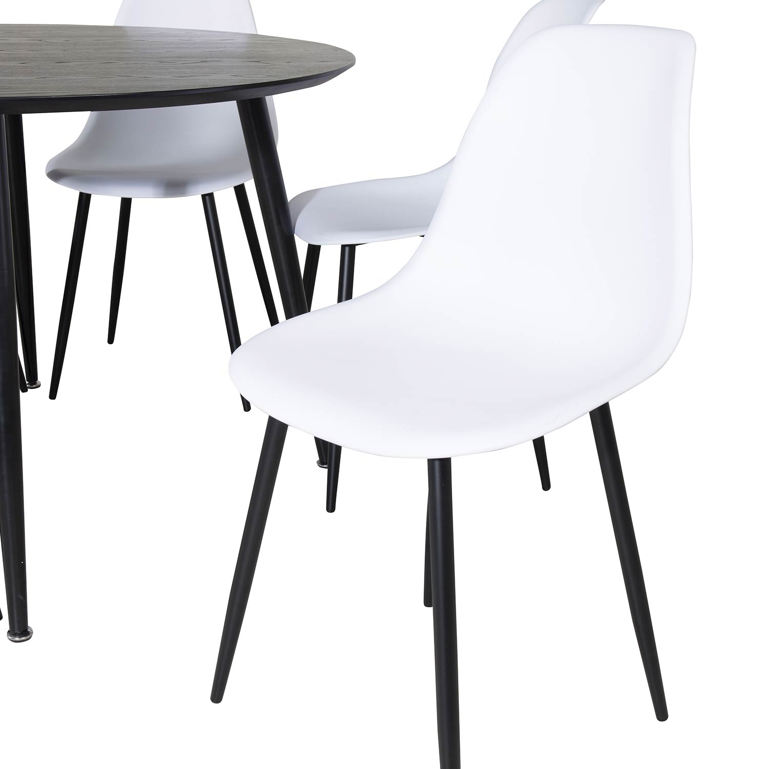 Matgrupp Venture Home Dipp Ø115 cm med 6 Polar Plast Stolar