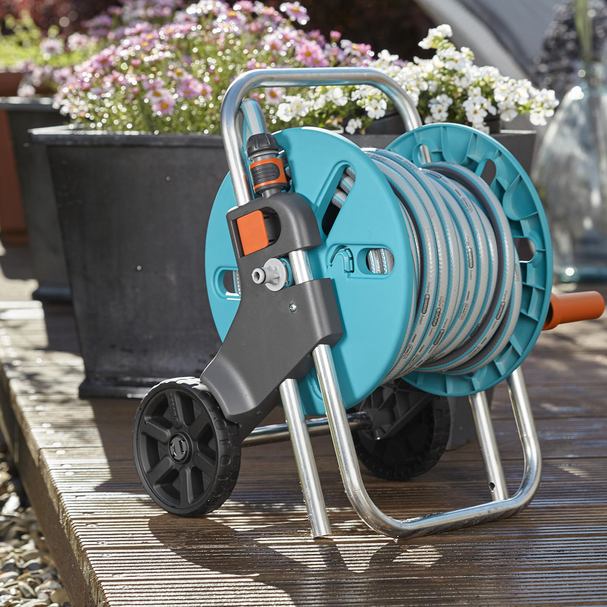 Villapaket Gardena Bevattning Slangvagn & Kran Med Vattenspridare & Sprinklerpistol