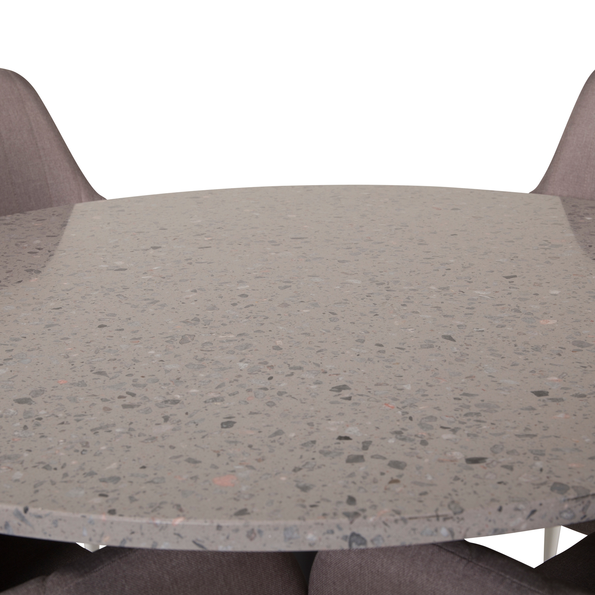 Matgrupp Venture Home Roxanna Grå Bord med 4 Corina Stolar