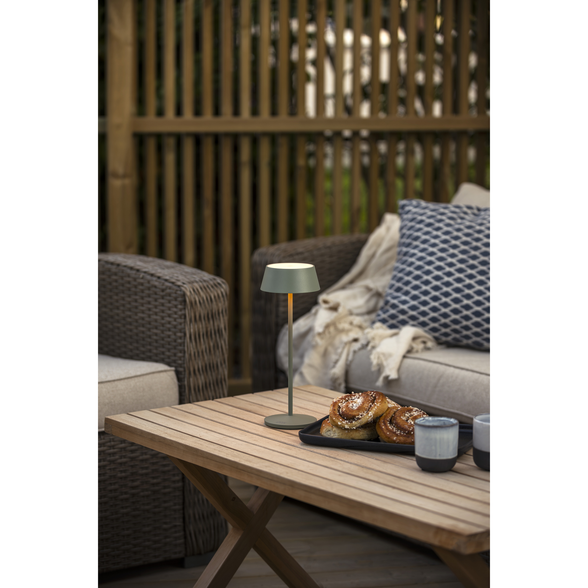 Bordslampa Gnosjö Konstsmide Menton USB Portabel