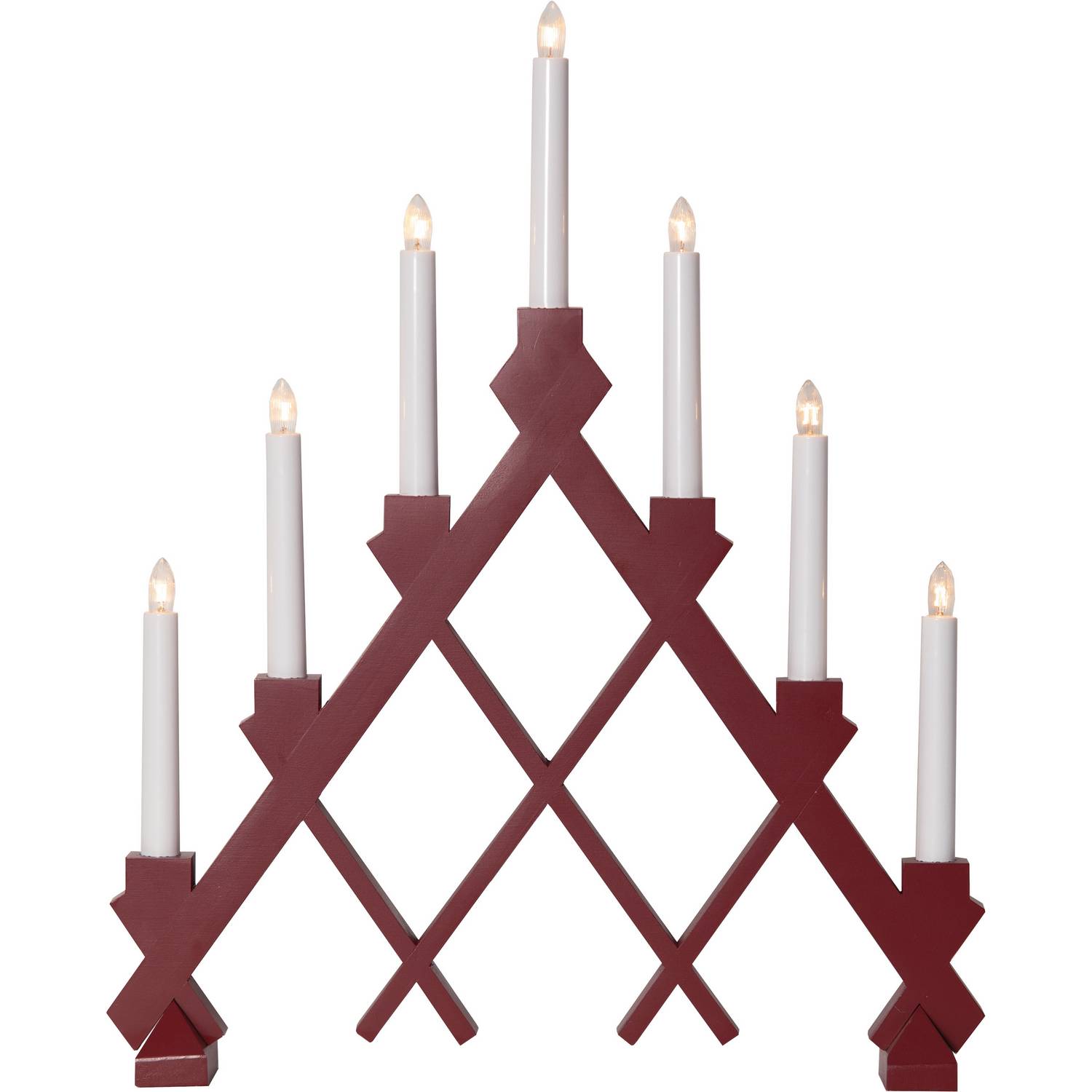 Ljusstake Rut Röd