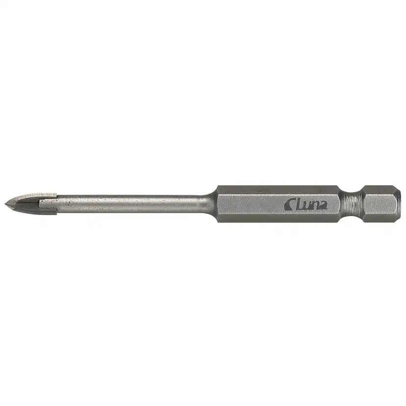 Kakelborr Luna Tools med hårdmetallspets och 1/4"-hexagon-fäste