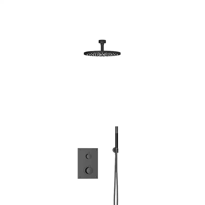 Takduschpaket Tapwell 7268 MB F085 + Z079 Mattsvart