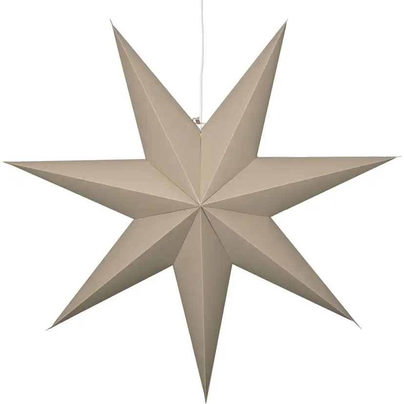 Pappersstjarna Plain Beige