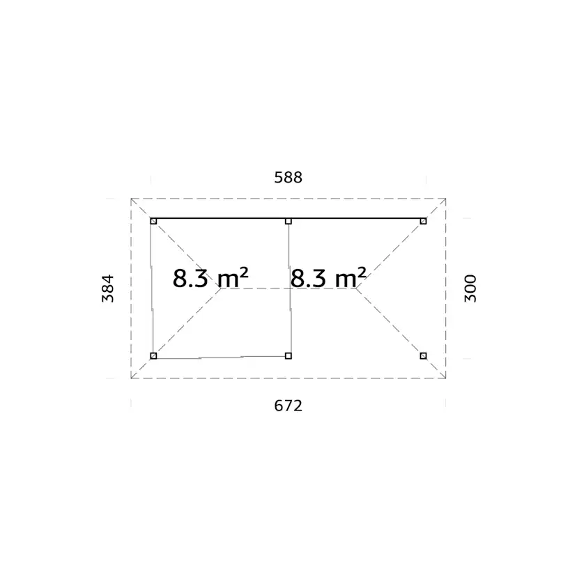 Uterum Palmako Bianca 16,6 m2 Set 206 Slide