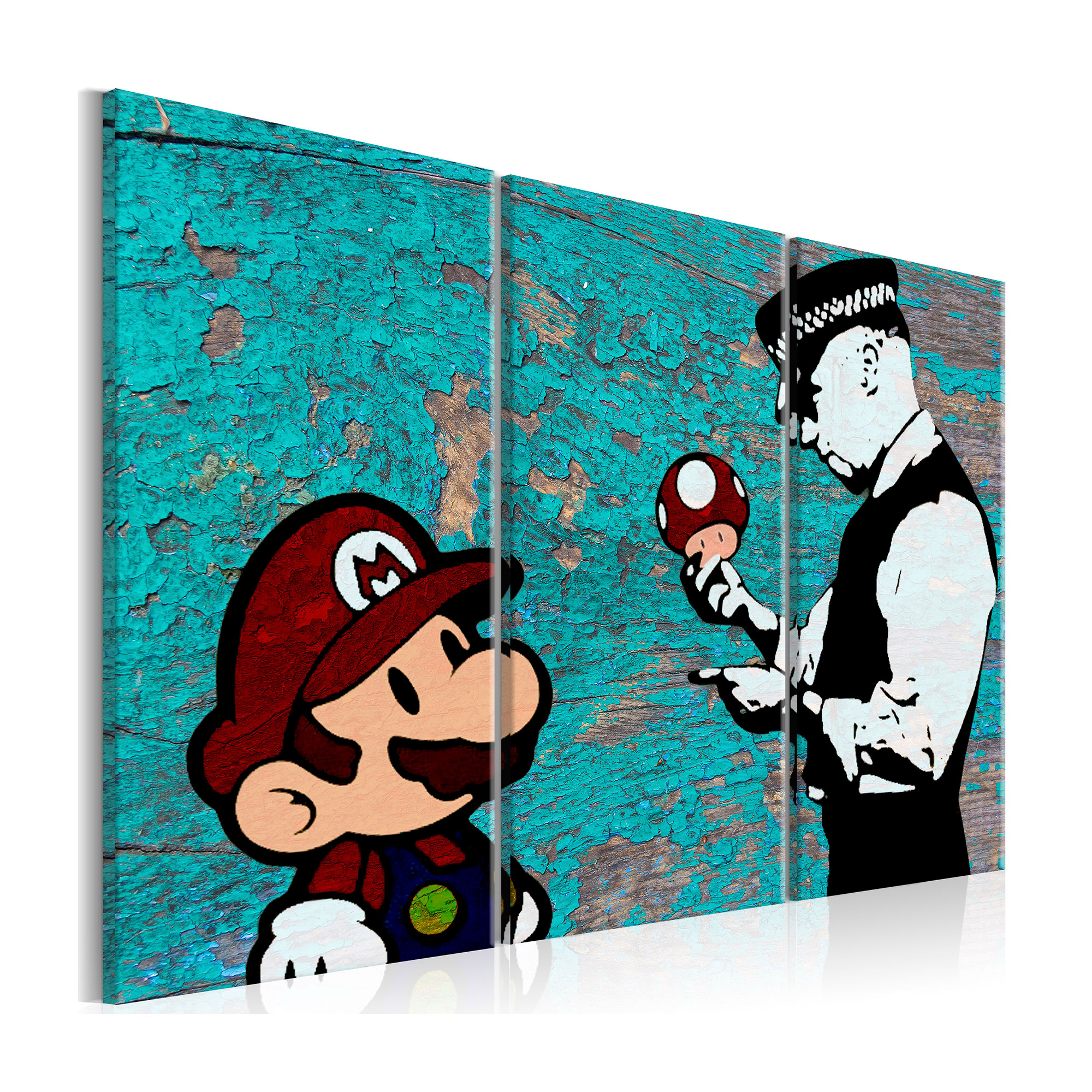 Tavla Arkiio Banksy Cracked Paint