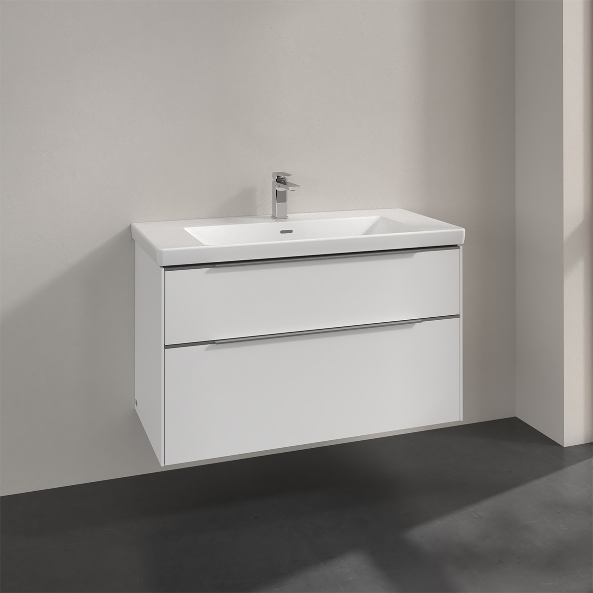 Tvättställsskåp Villeroy & Boch Subway 3.0 med 2 Lådor