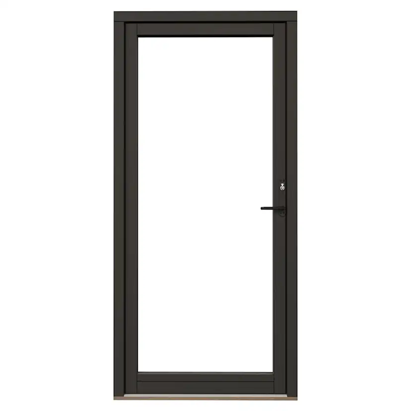 Fönsterdörr NorDan Svanenmärkt NTech Helglasad Aluminium BlackLine Svart