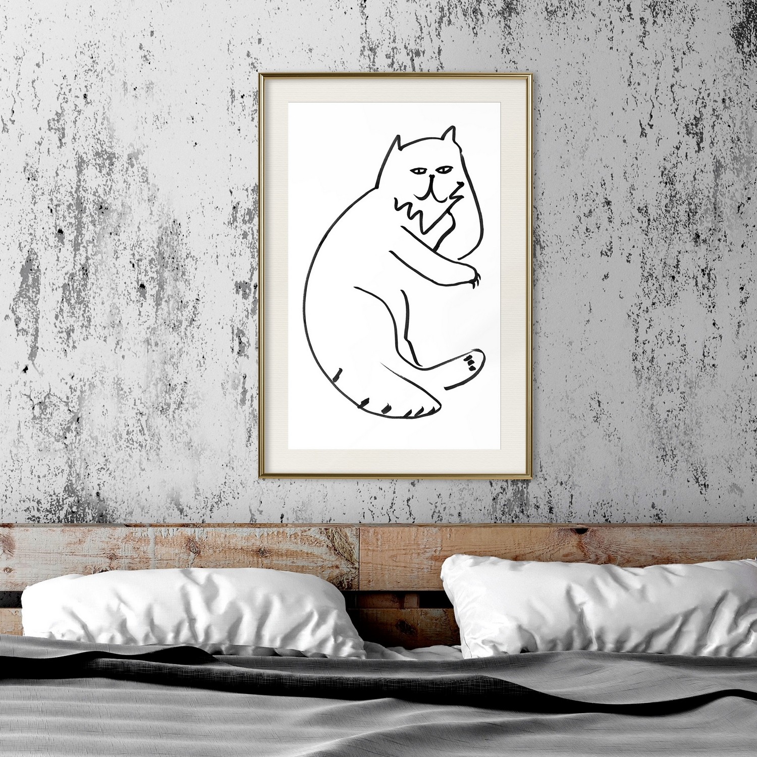 Poster Artgeist Affisch Cat Relaxing