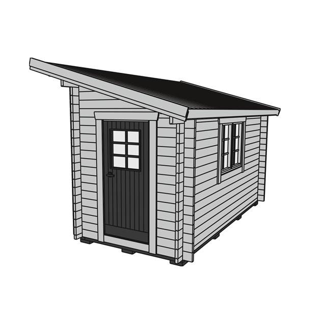 Friggebod Baseco Hällnäs förråd 8 m2