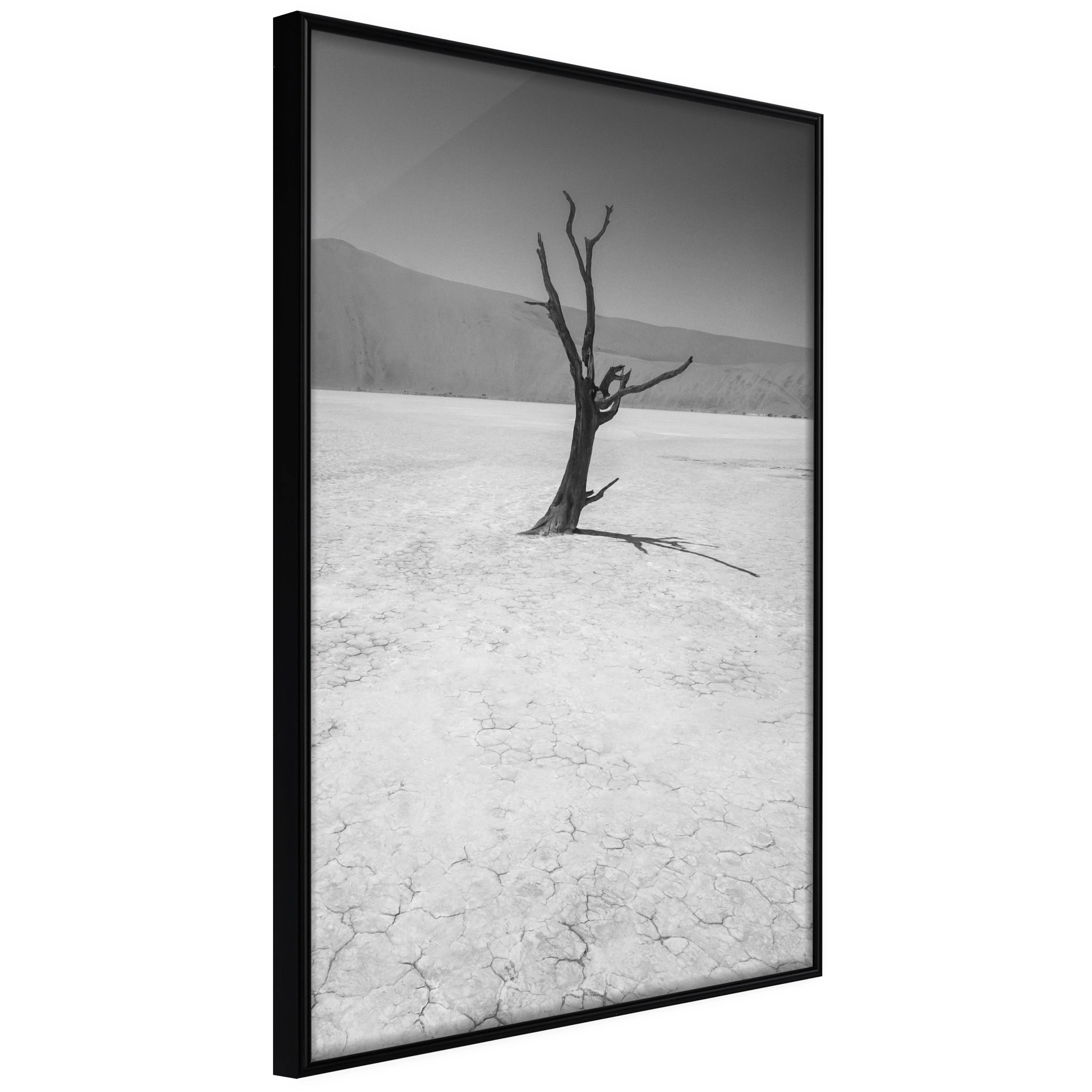 Affisch - Tree in the Desert [Poster] 20x30 Svart ram, 20x30 cm