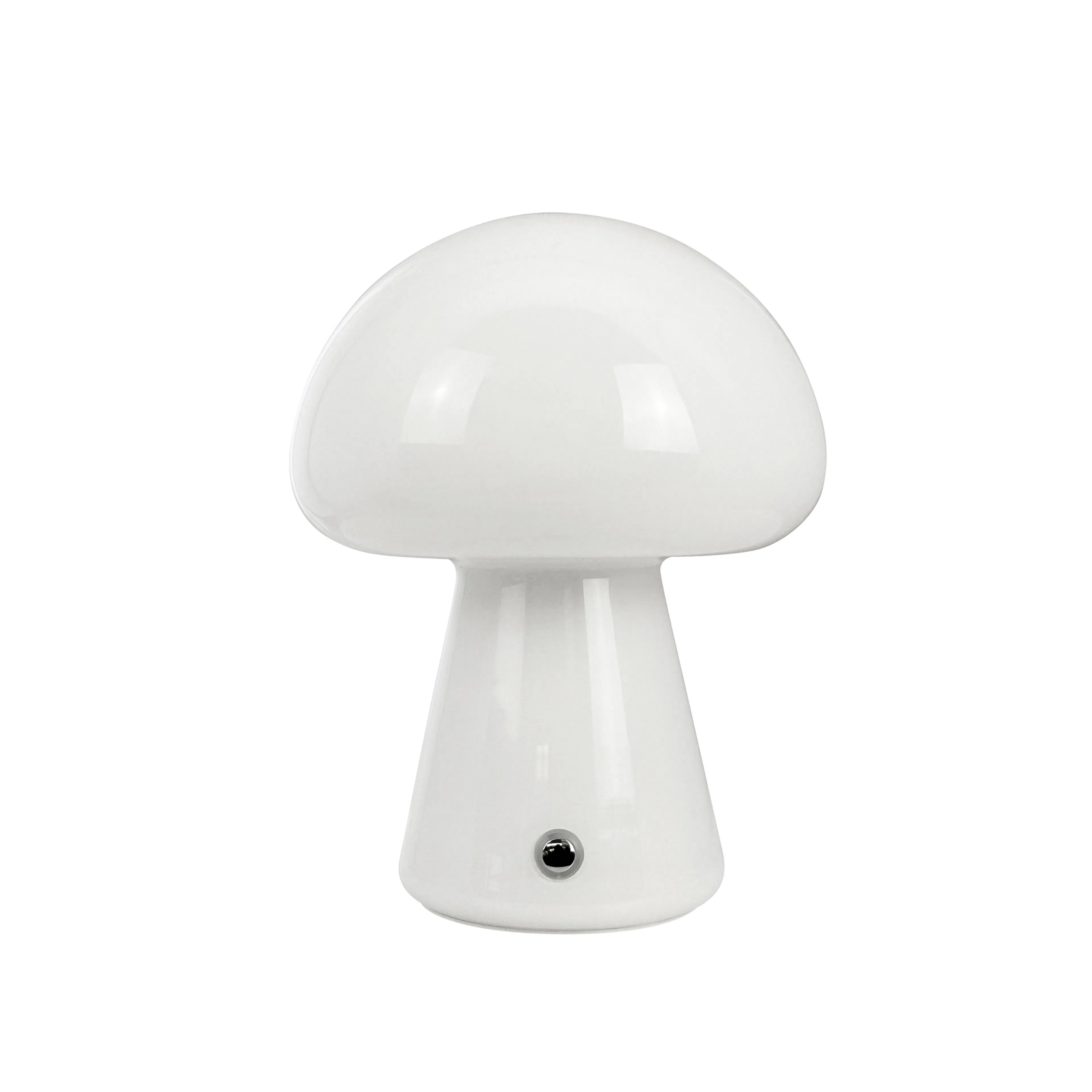 Portabel Bordslampa Dyberg Larsen Mushroom Uppladdningsbar Vit