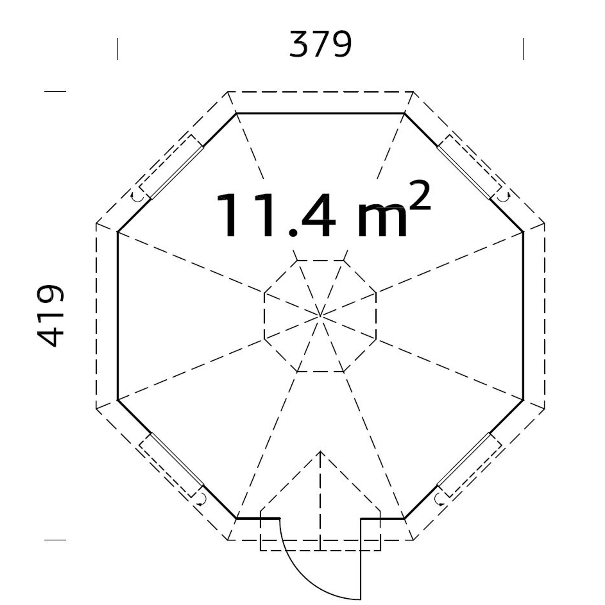 Eva 11,9 m2 (inv. 11,4 m2) Obehandlad