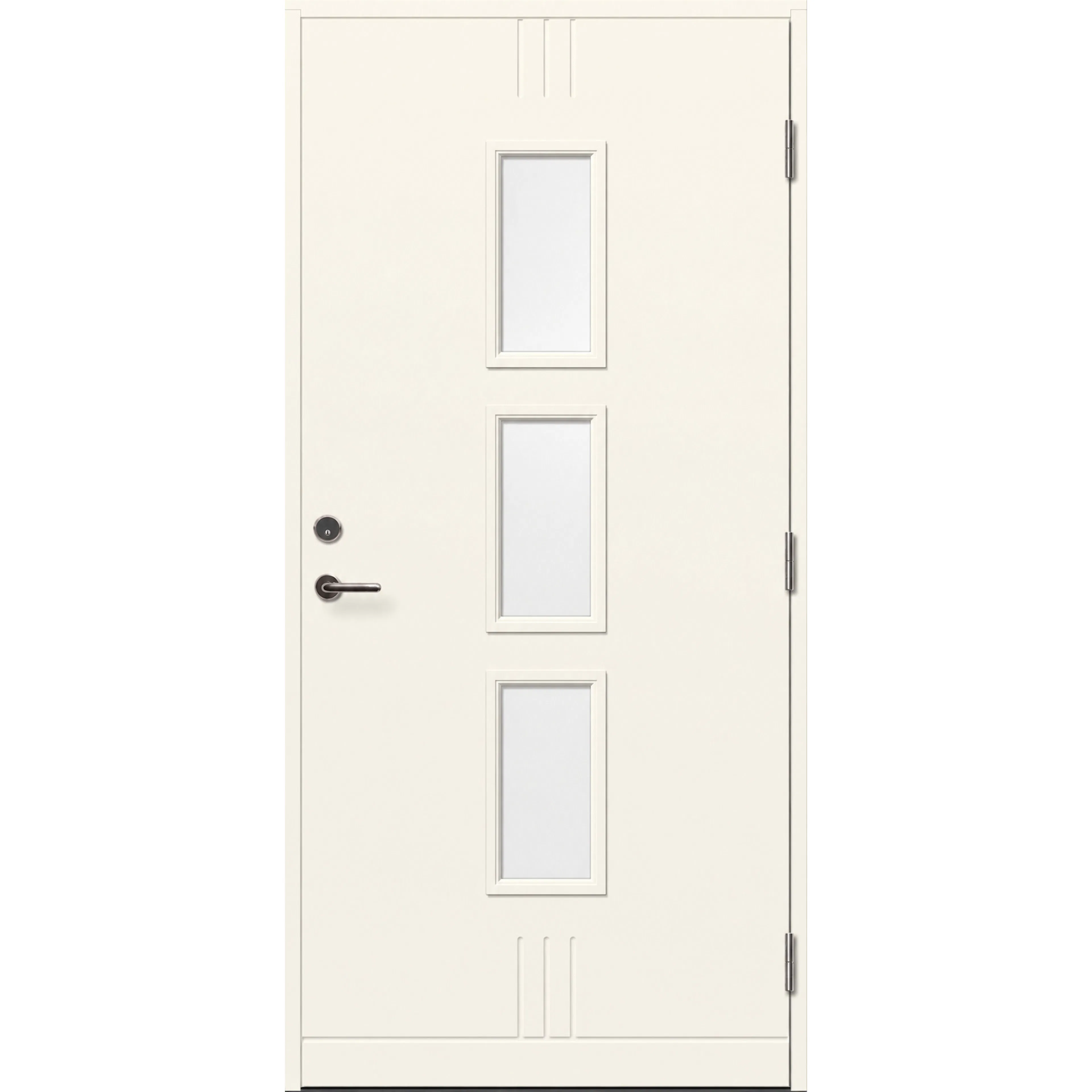 Ytterdörr Skandinaviska Dörrar Tradition glas + Falun: 9x20, S-0502-Y, Vit