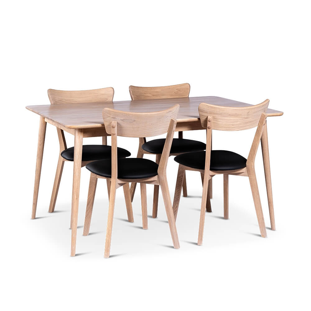 Matgrupp Stenexpo Odense med 4 Eksjö Stolar