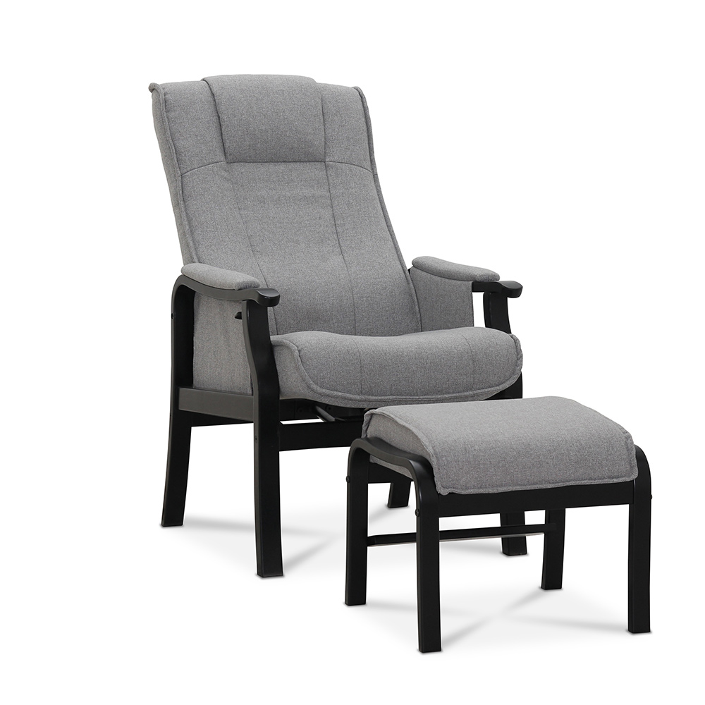 Seniorfåtölj Hagagruppen Astrid med Fotpall