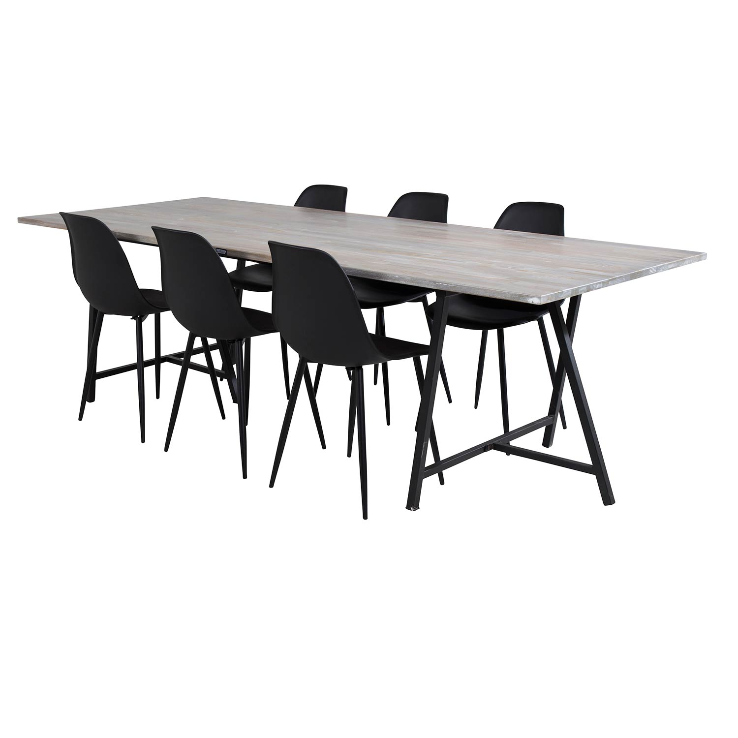 Matgrupp Venture Home Jenni med 6 Pop Stolar