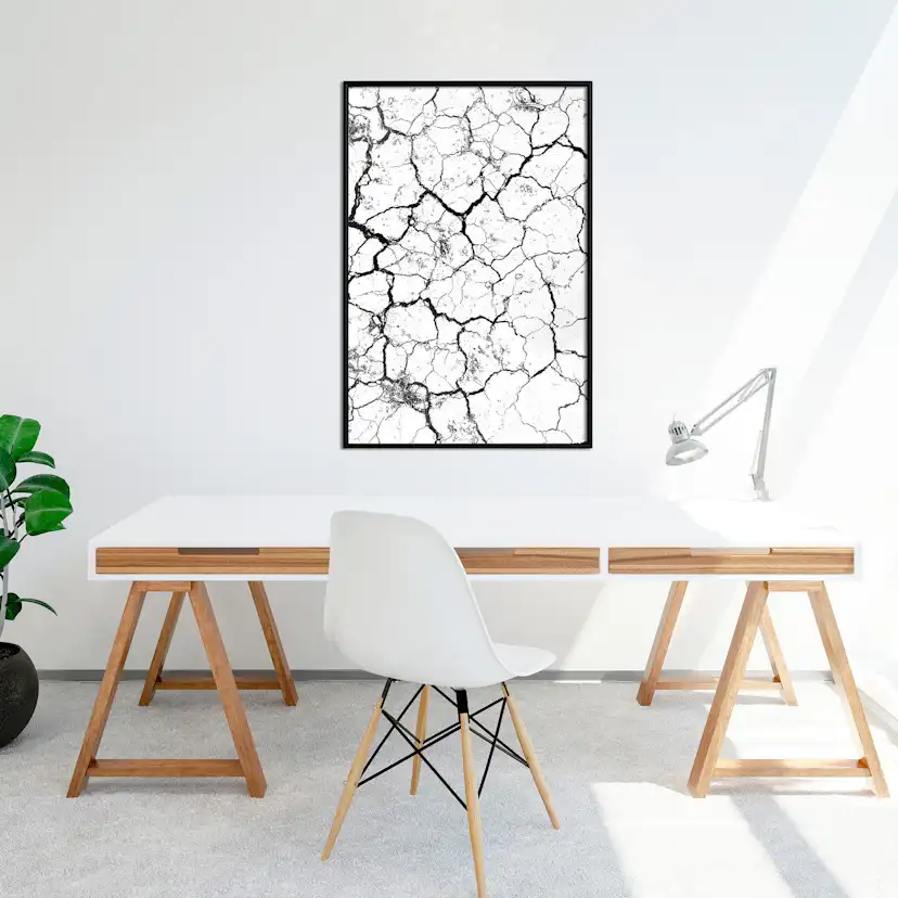 Poster Artgeist Affisch Cracked Earth