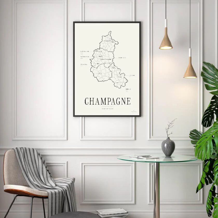 Poster Corkframes Vinkarta Champagne
