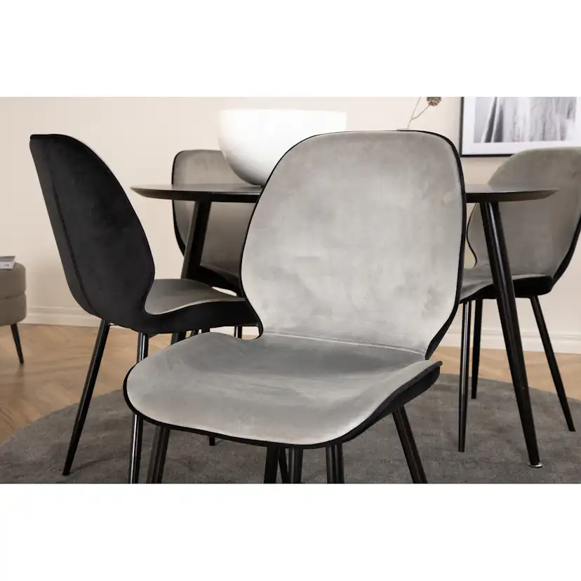 Matgrupp Venture Home Dipp Ø115 cm med 4 Emma Stolar