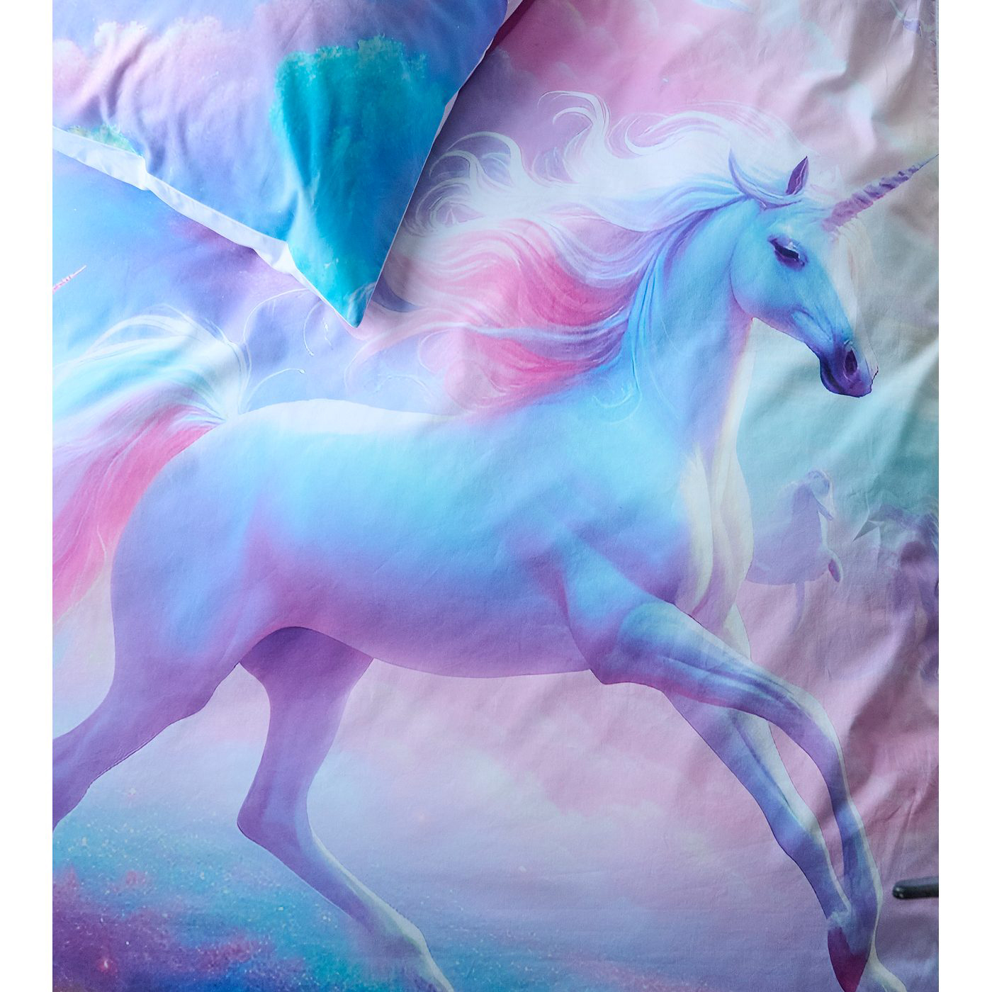Påslakanset Enkelsäng Borganäs of Sweden 2-Dels Set Unicorns Multi