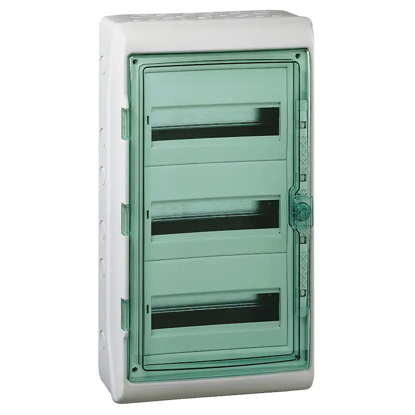 Normkapsling Schneider Electric Mureva Utanpåliggande 3 × 12 Moduler IP65