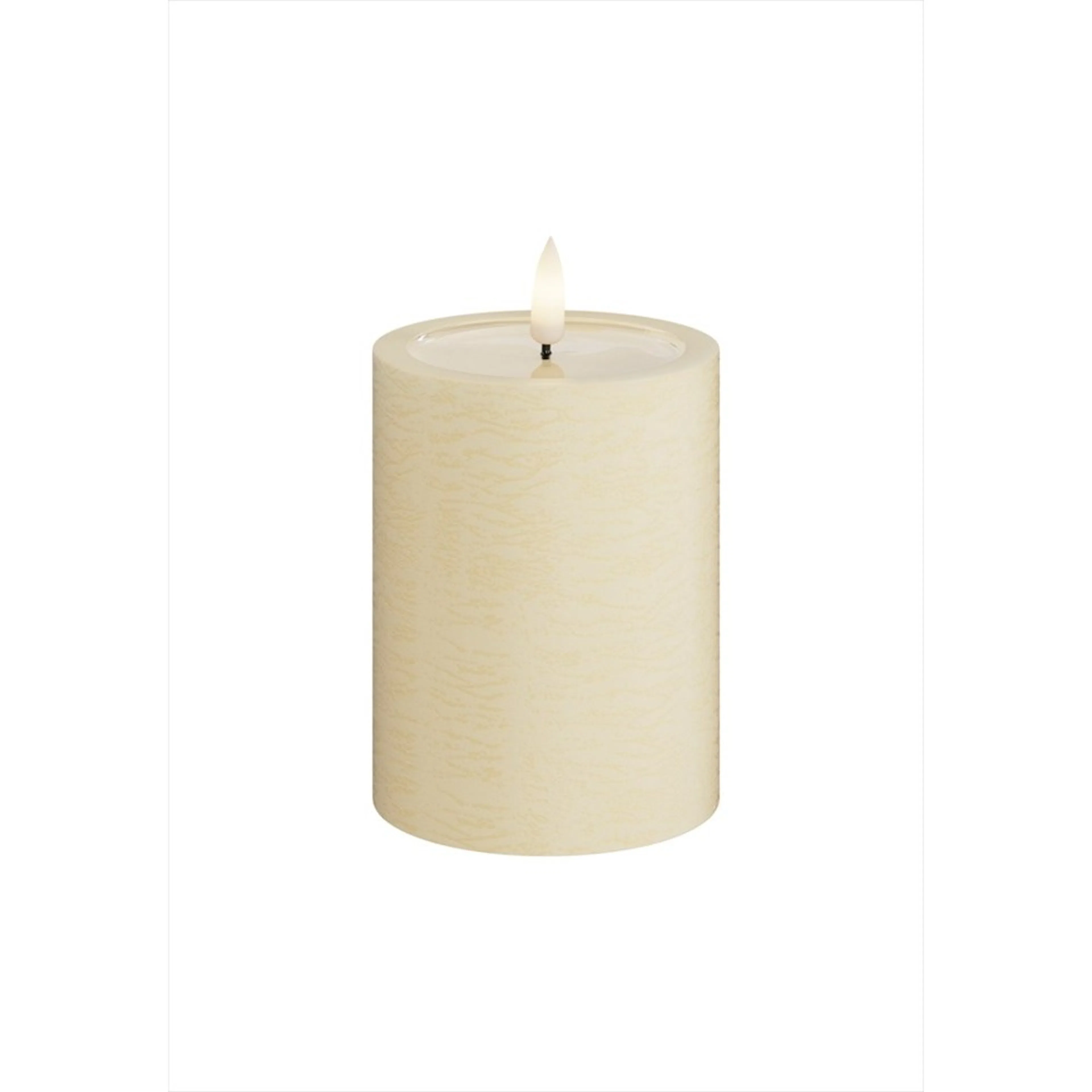 LED-Blockljus UNIQUE Candles 7,5x10 cm