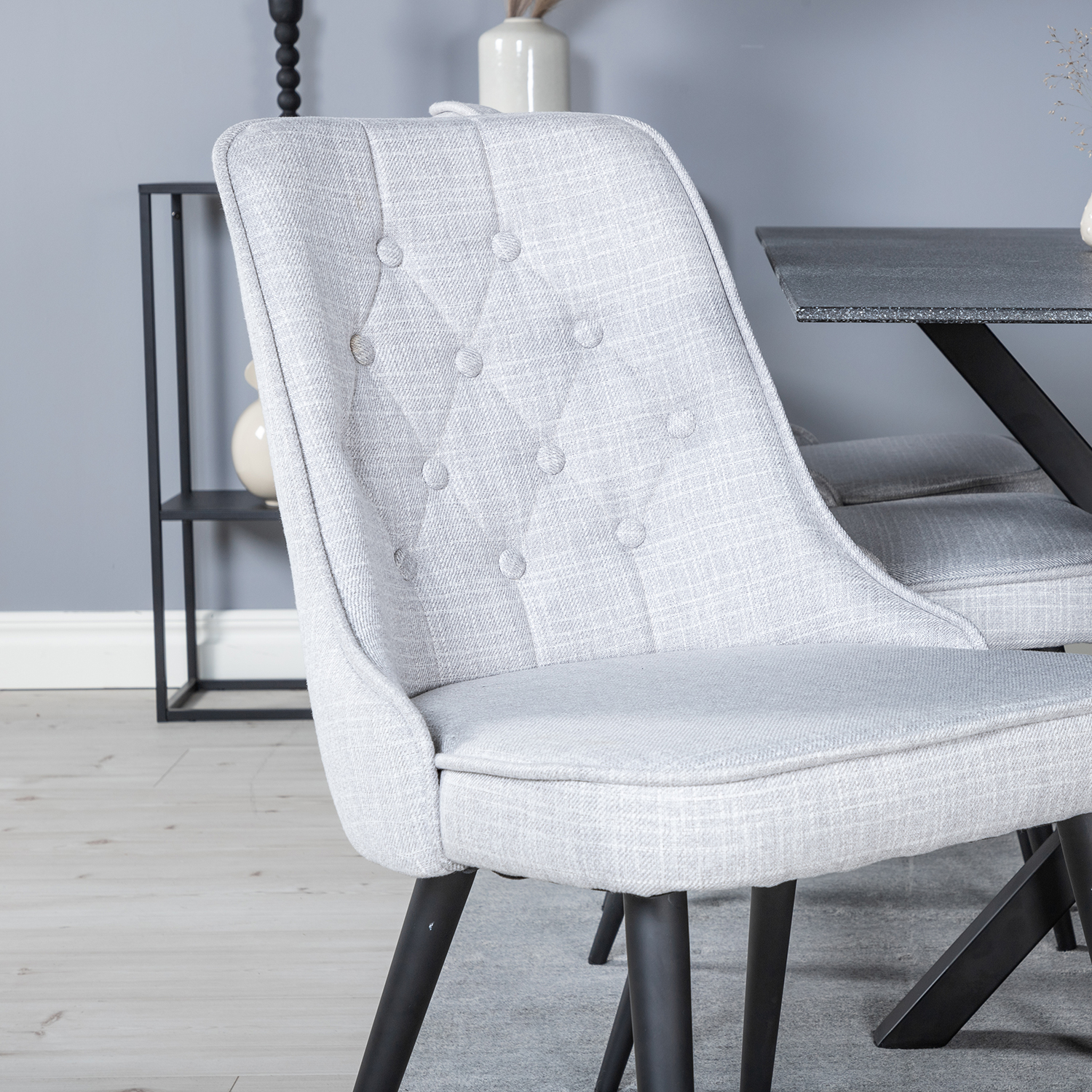 Matgrupp Venture Home Piata med 6 Vera Stolar Polyestertyg