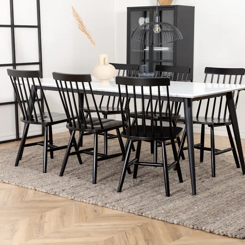 Matgrupp Venture Home Jolie med 6 Lena Windsor Stolar