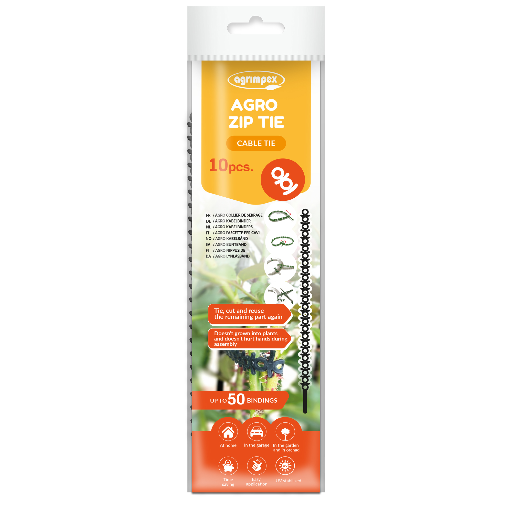 Buntband Jabo Agrimpex Svart 10-pack