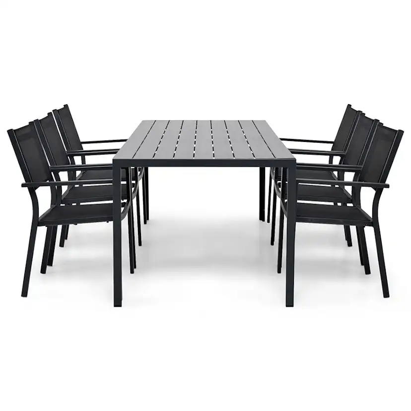 Matgrupp Comfort Garden Tunis med 6 Stolar