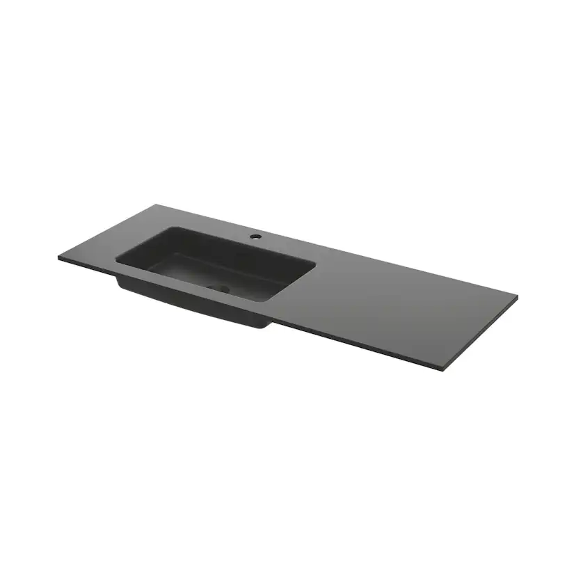 Tvättställ Ise 120x45 Aska Vänster B: 1210 mm, Vänsterutförande, Aska