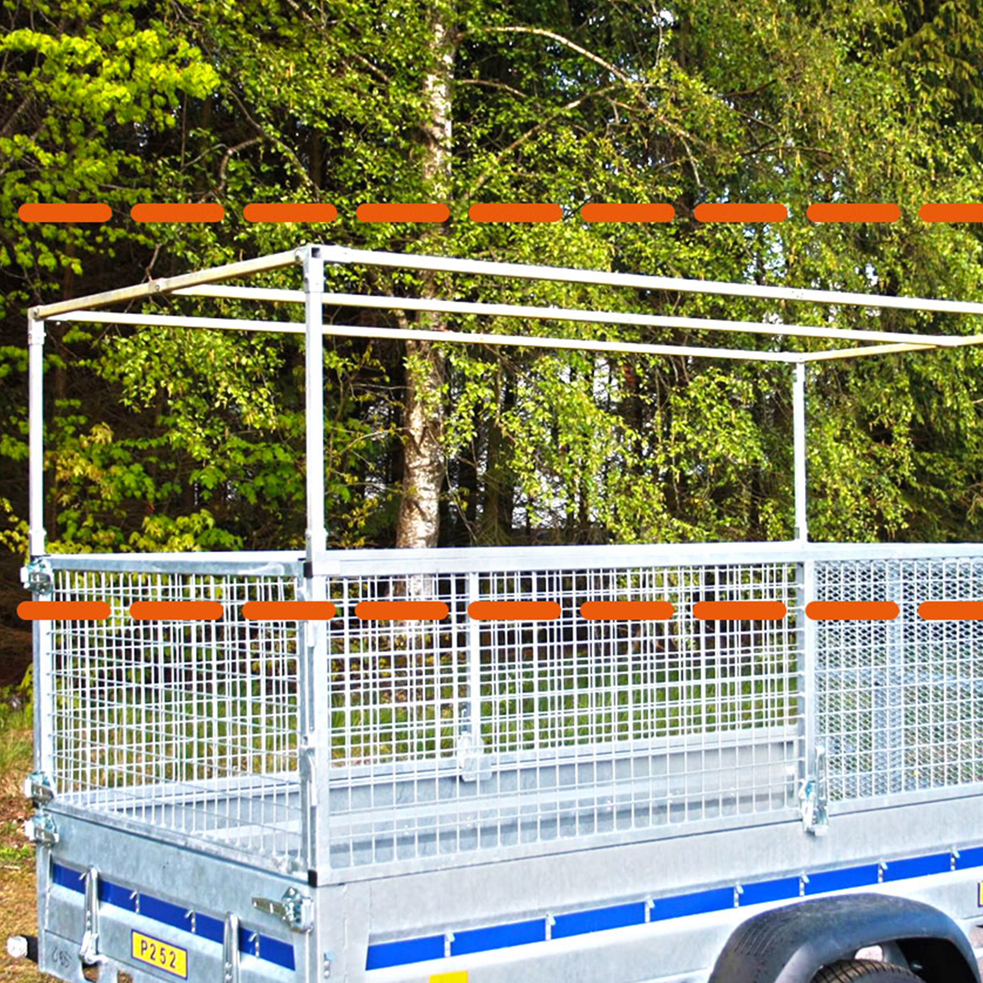 Högt Kapell WT Trailer Över Gallergrindar För Standard 250