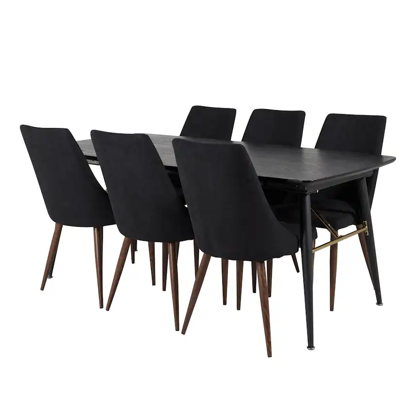 Matgrupp Venture Home Gold med 6 Leone Stolar